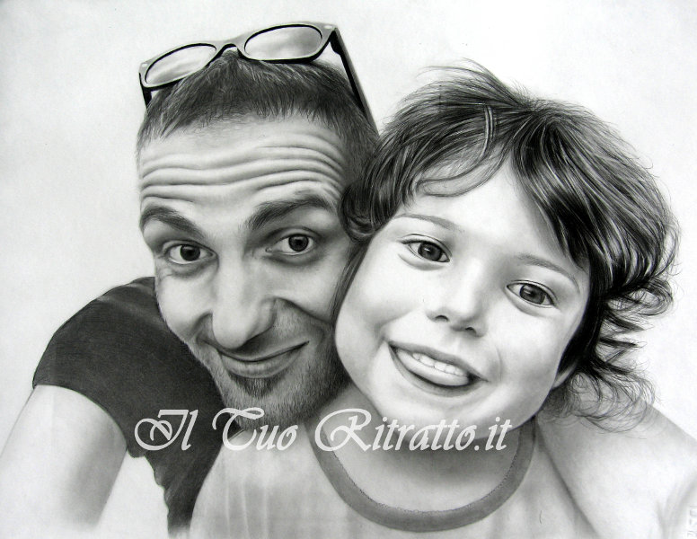 Ritratto papa con bambina